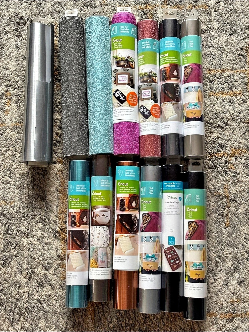 Cricut Premium Vinyl and Adhesive Foil Assorted Bundle Vinyl & Adhesive Foil